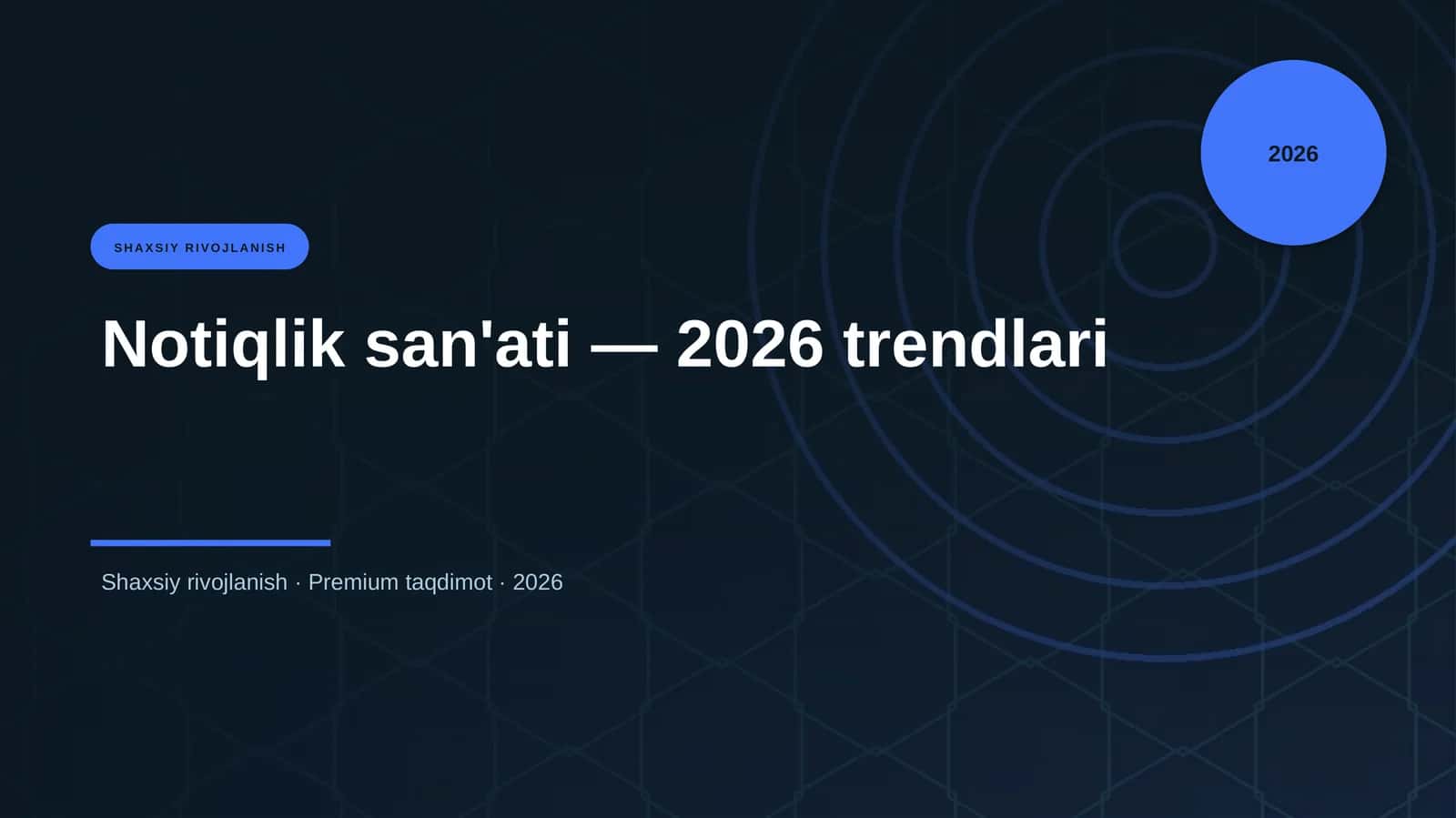 Notiqlik san'ati — 2026 trendlari