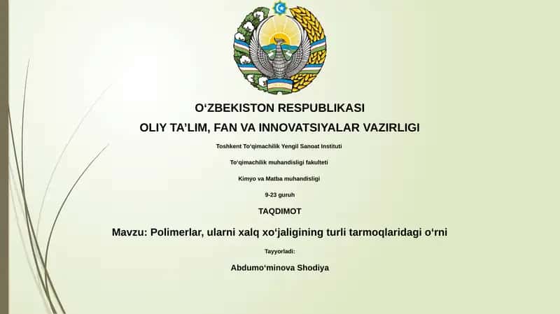 Polimerlar