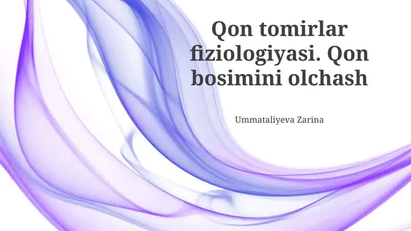 Yurak-qon tomir fiziologiyasi