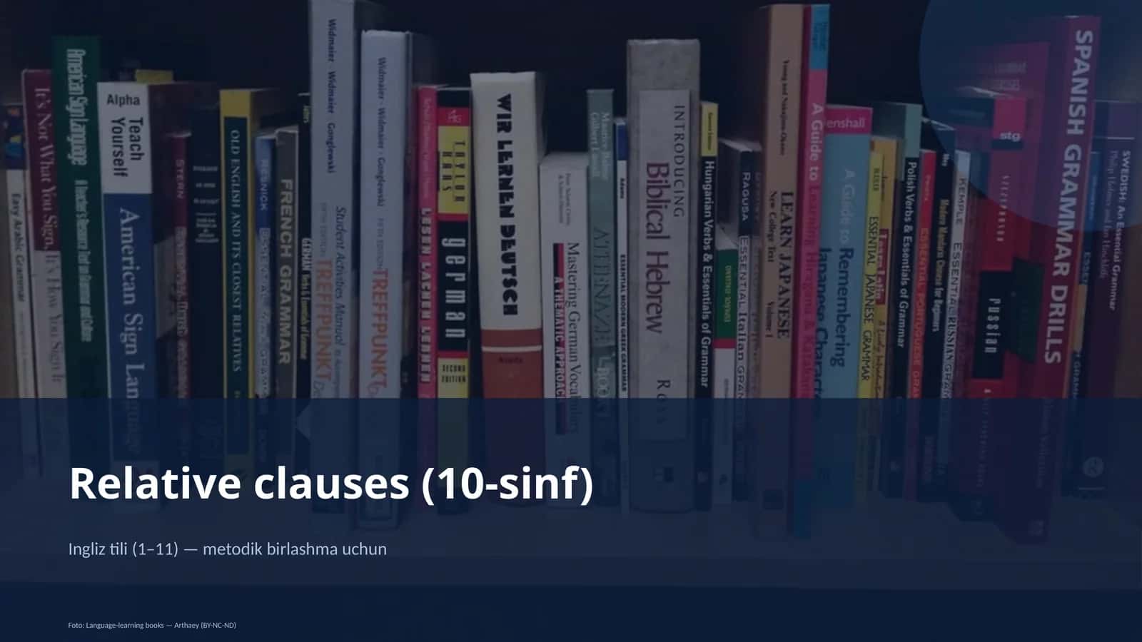 Relative clauses (10-sinf)