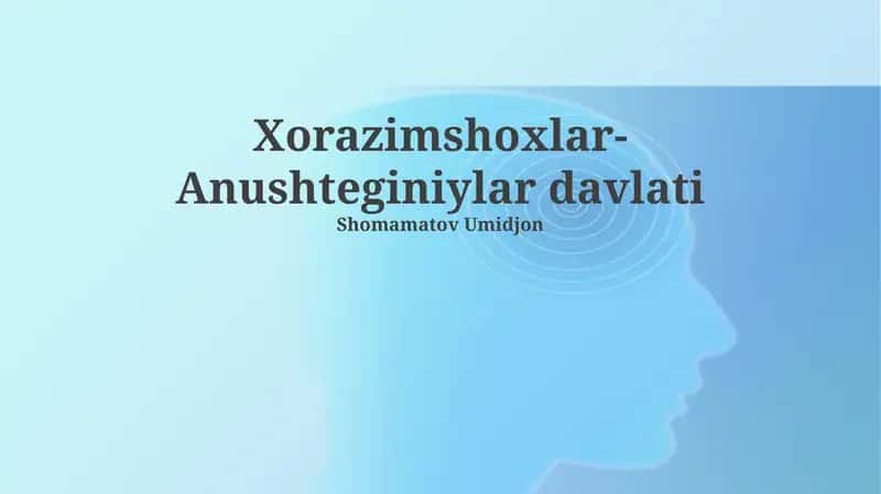 Xorazimshoxlar-Anushteginiylar davlati