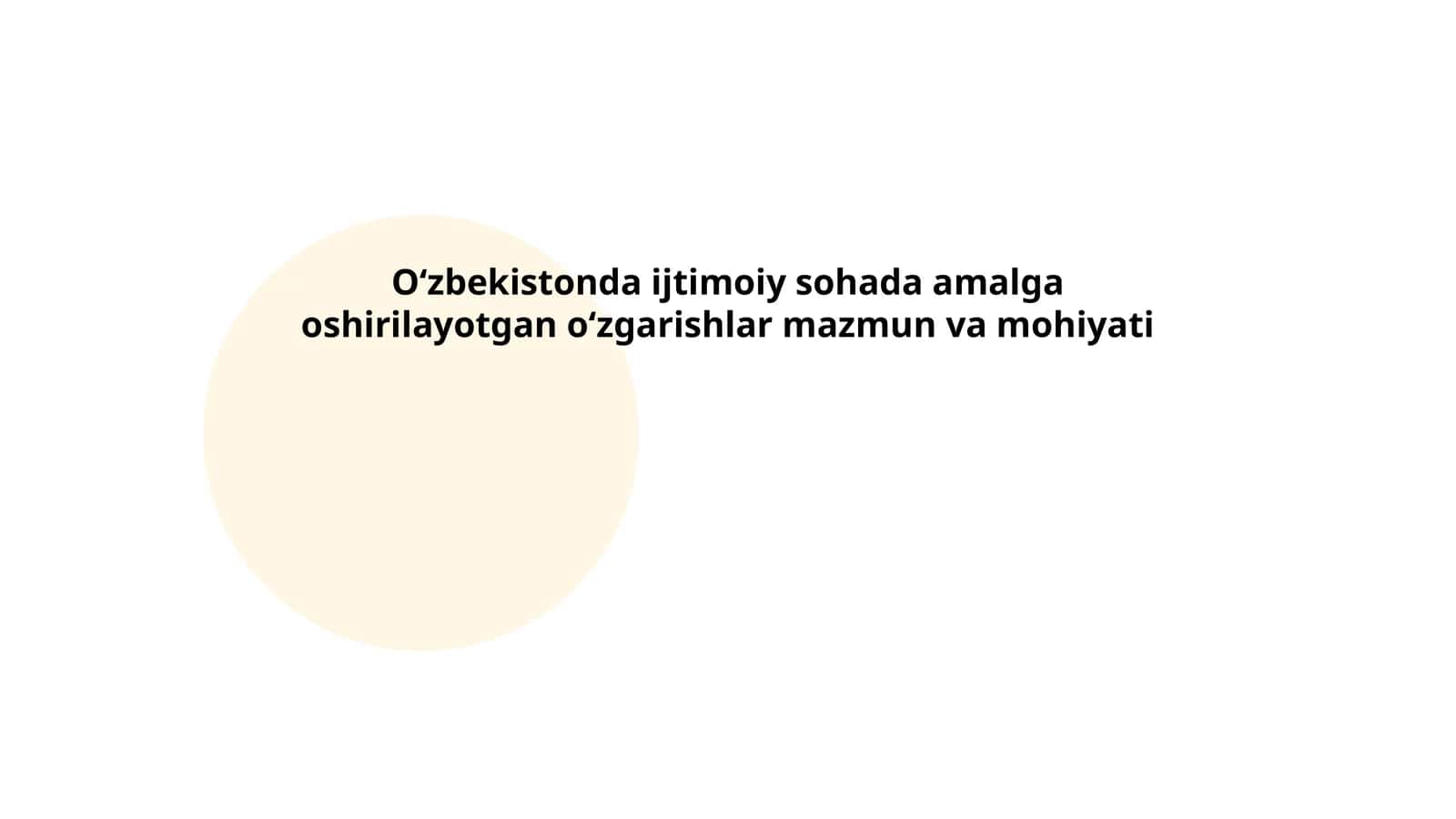 Yangi ijtimoiy siyosatning asosiy yo'nalishlari