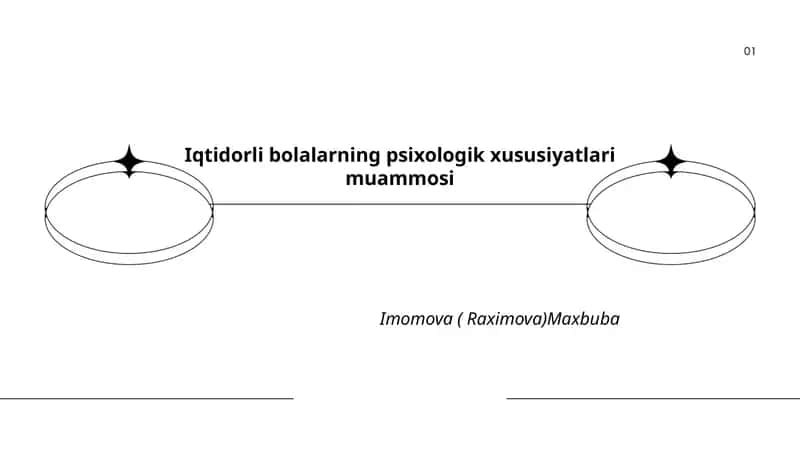 Iqtidorli bolalarning psixologik xususiyatlari muammosi