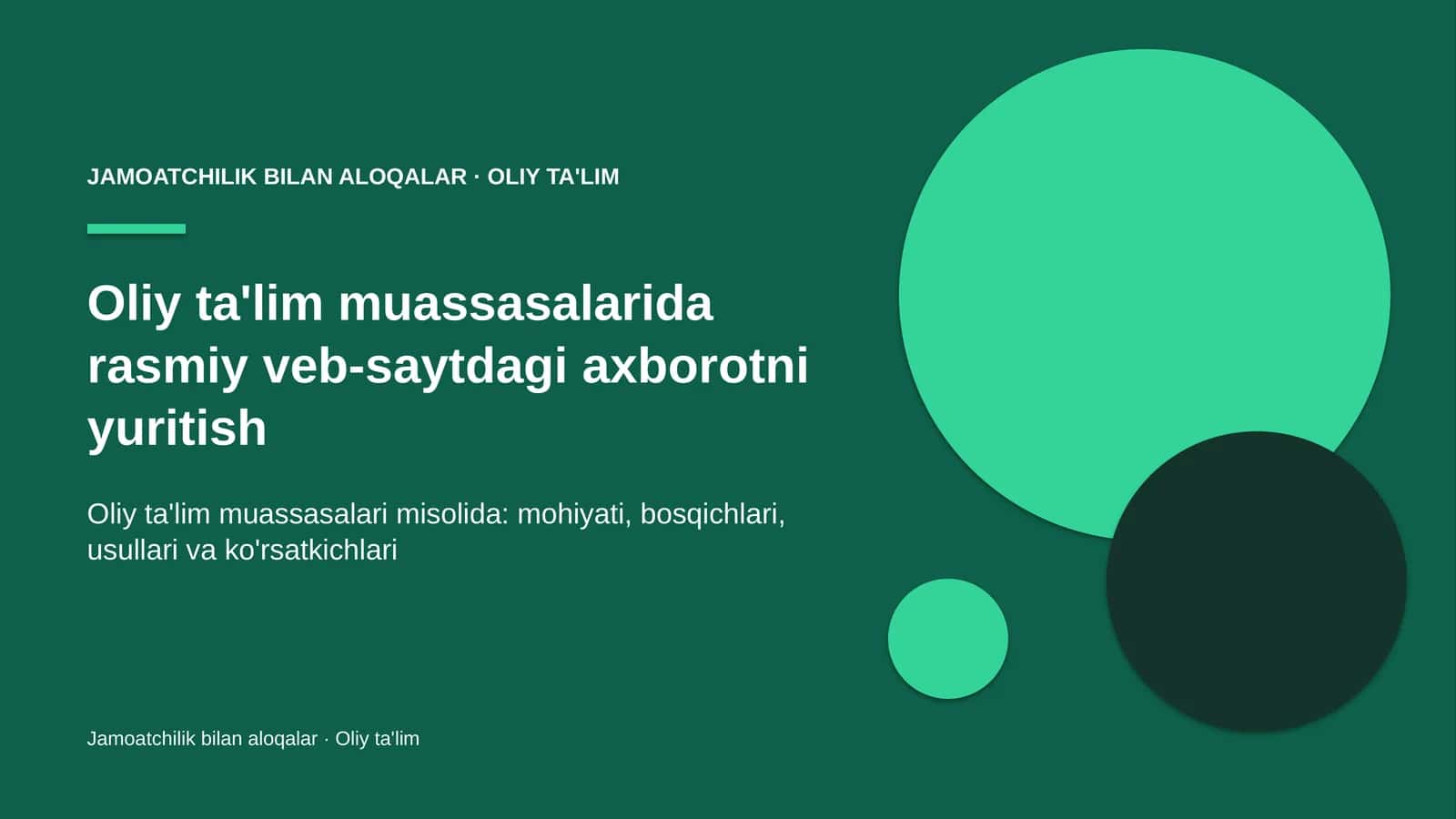 oliy ta'lim muassasalarida rasmiy veb saytdagi axborotni yuritish 2762