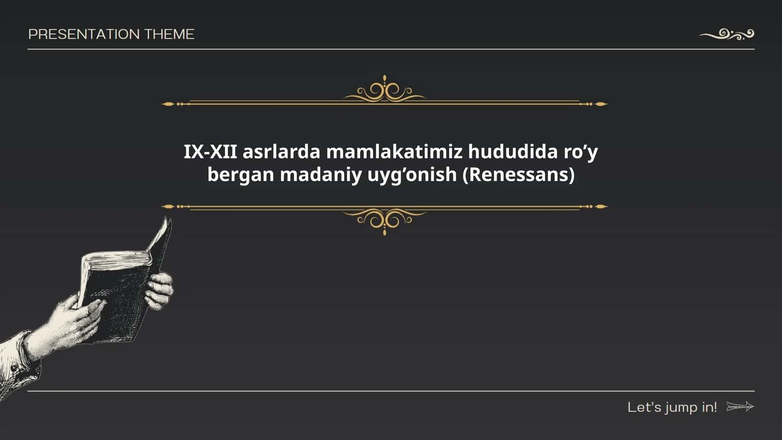 IX-XII asrlarda mamlakatimiz hududida ro’y bergan madaniy uyg’onish (Renessans)