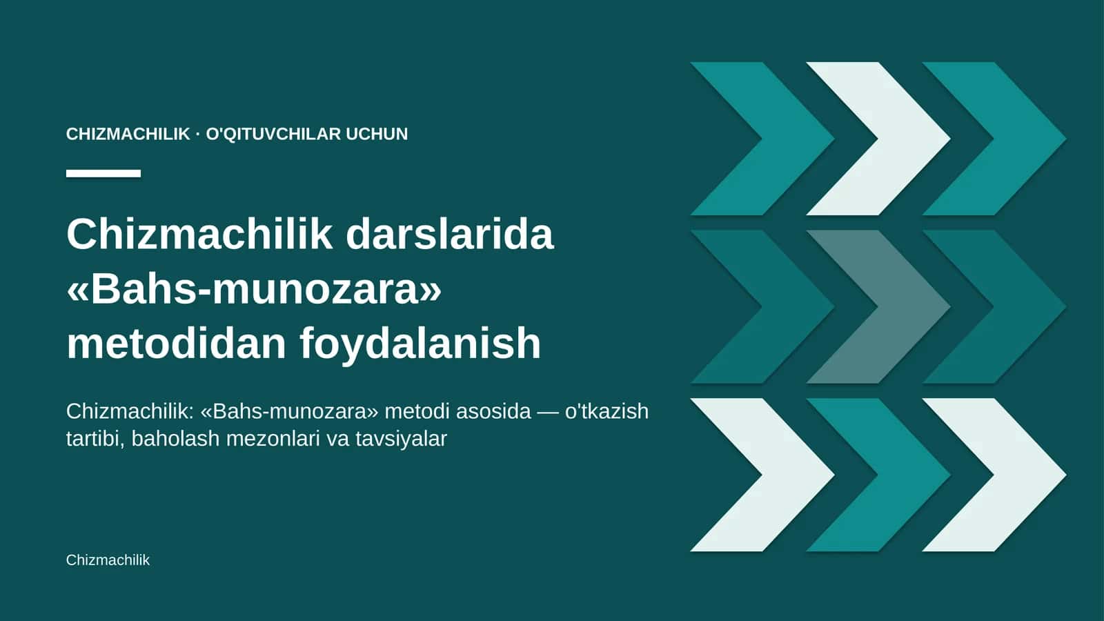 chizmachilik darslarida bahs munozara metodidan foydalanish 5363