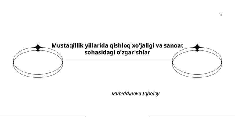 Mustaqillik yillarida qishloq xo'jaligi va sanoat sohasidagi o'zgarishlar