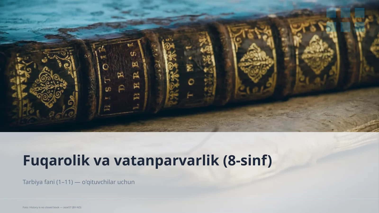 Fuqarolik va vatanparvarlik (8-sinf) Tarbiya fani