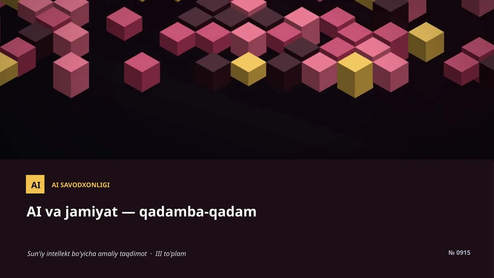 AI SAVODXONLIGI