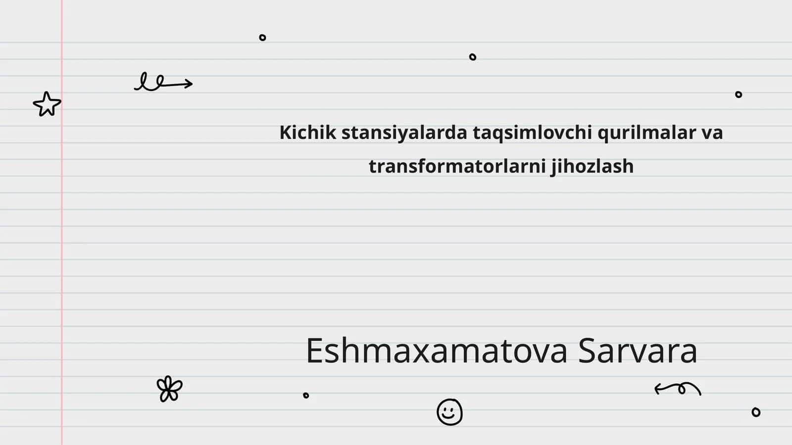 Kichik stansiyalarda taqsimlovchi qurilmalar va transformatorlarni jihozlash