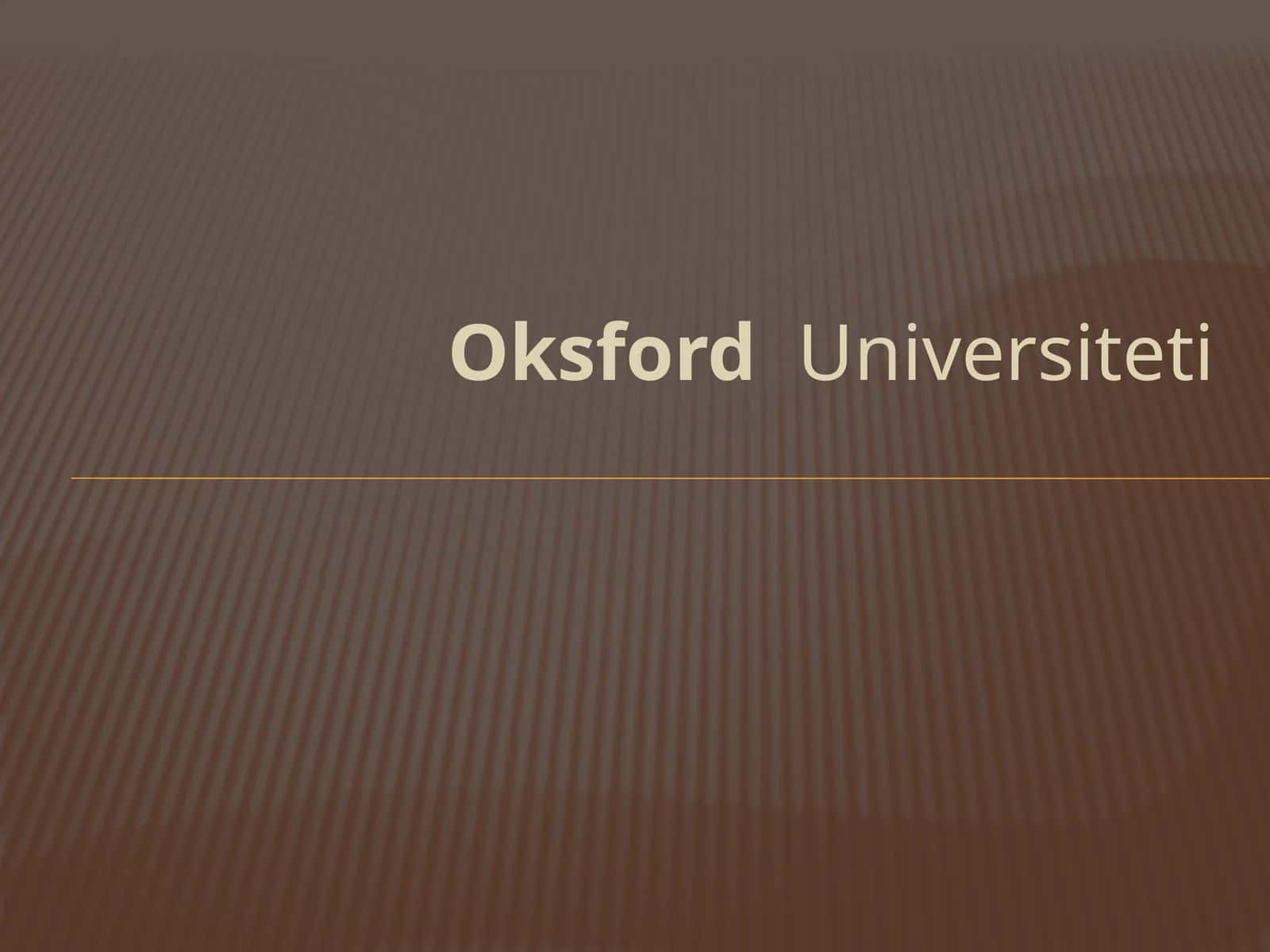OksfordUniversiteti