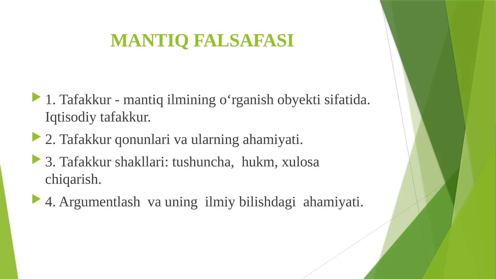 Mantiq falsafasi