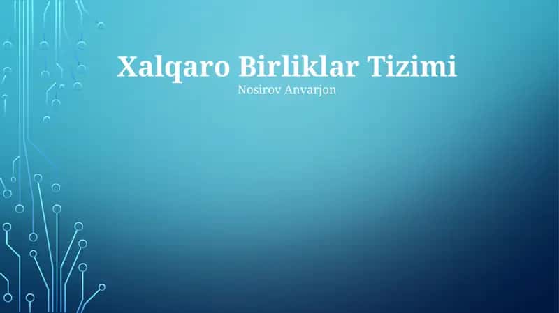 Xalqaro Birliklar Tizimi