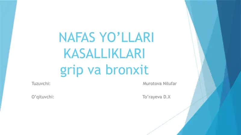 nafas yo'llari kasalliklari