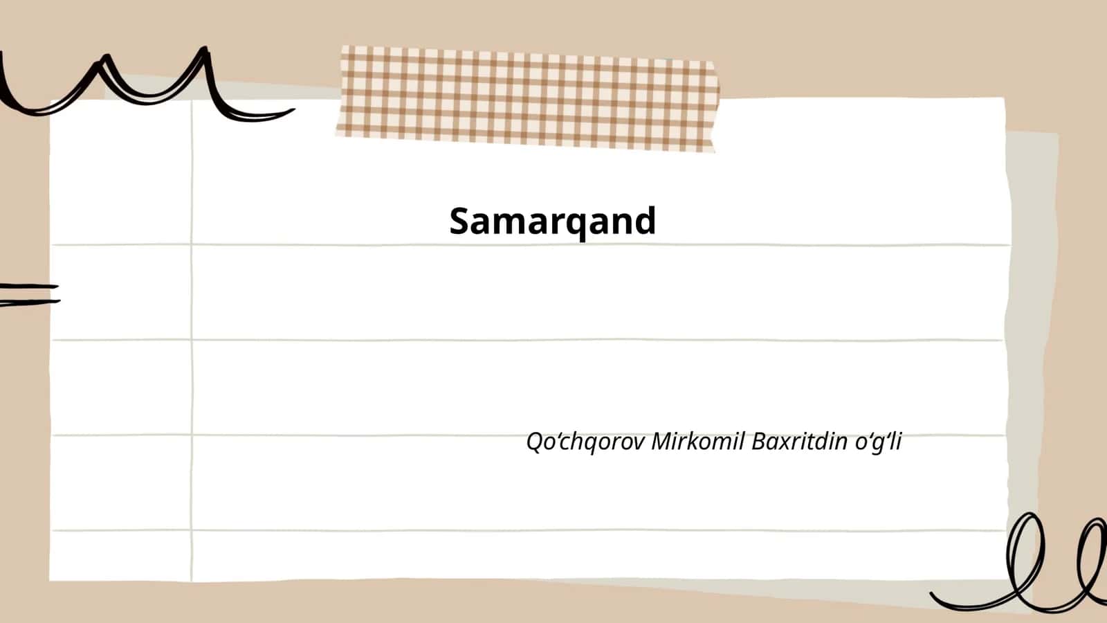 Samarqand