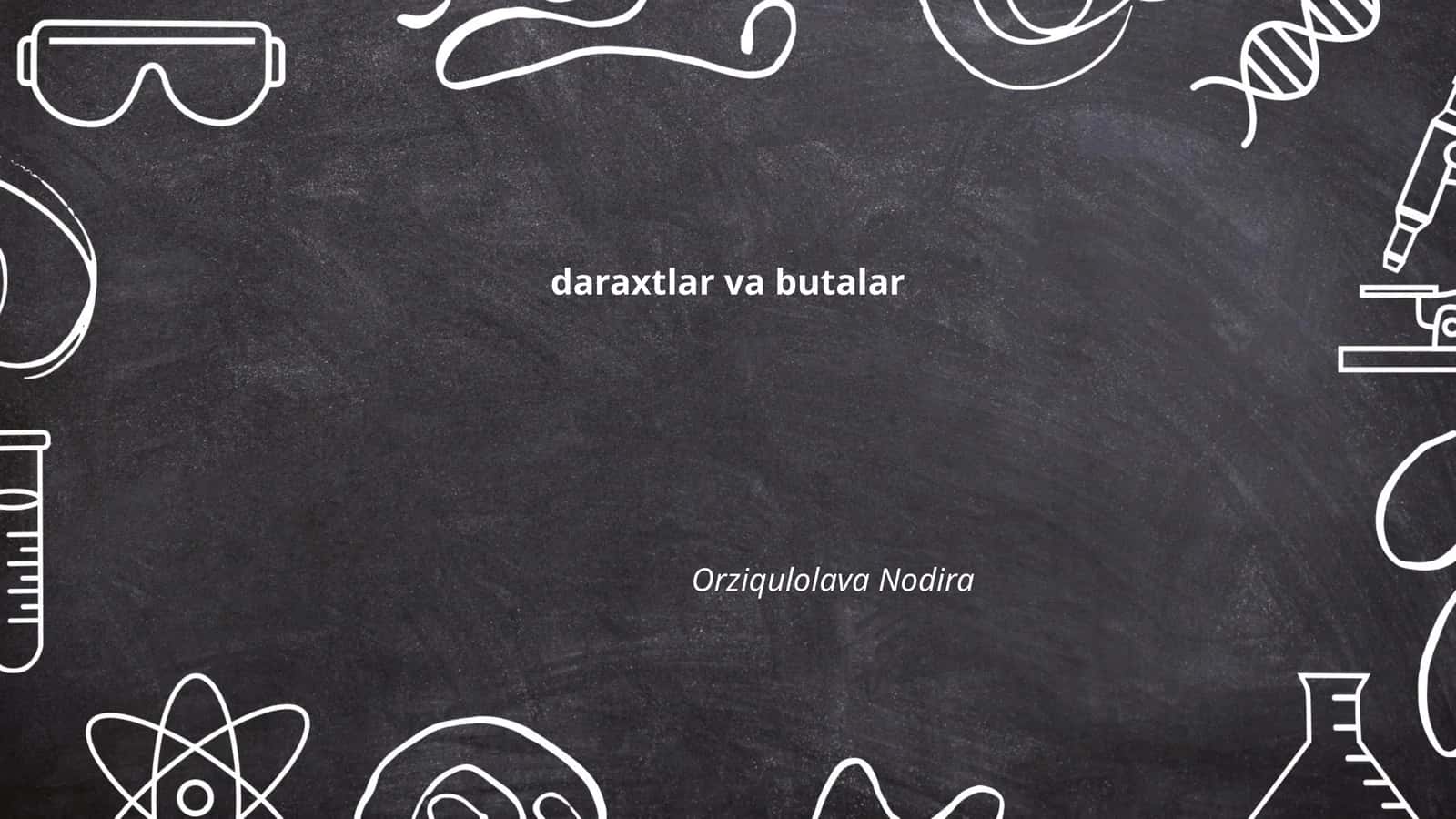 Daraxtlar xillari