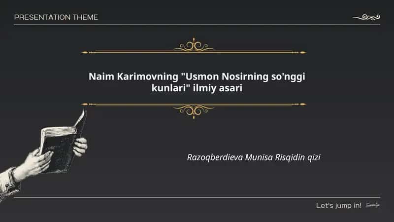 Usmon Nosirning so'nggi kunlari