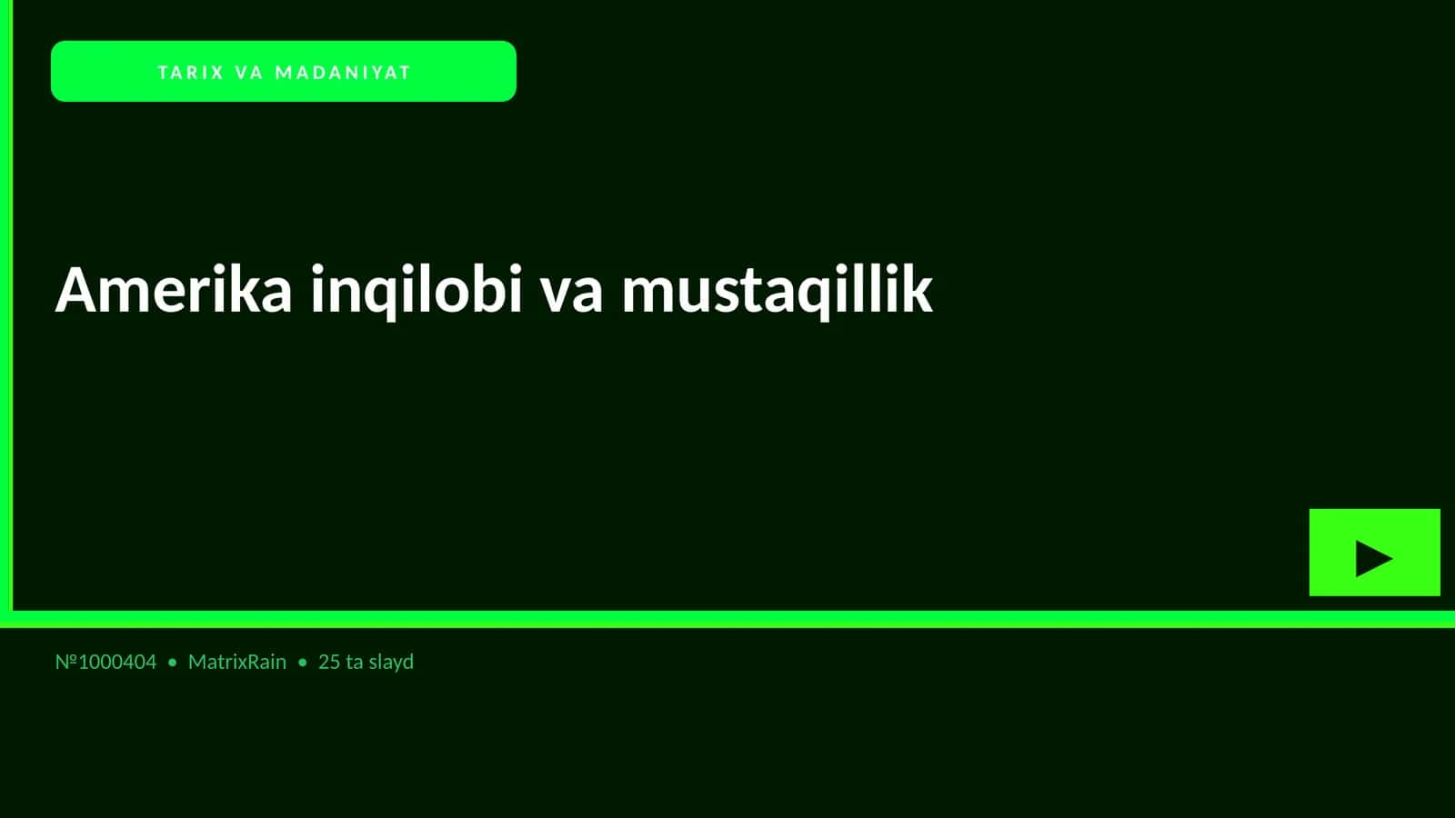 Amerika inqilobi va mustaqillik