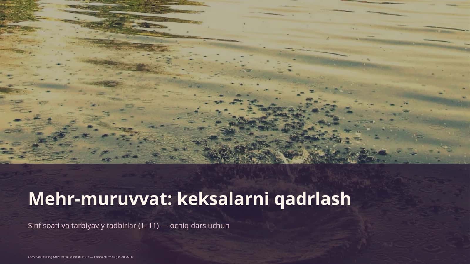 Mehr-muruvvat: keksalarni qadrlash