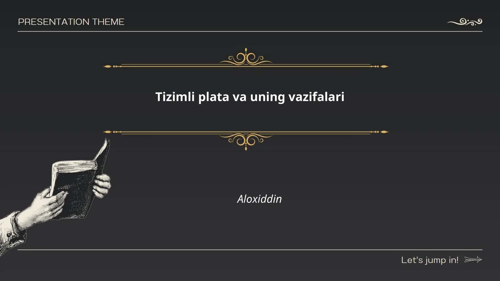 Tizimli plata va uning vazifalari