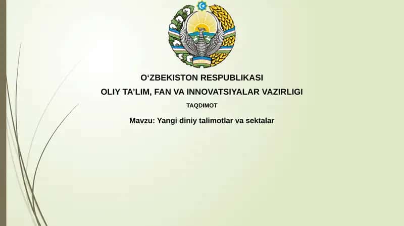 Yangi diniy ta'limotlar va sektalar