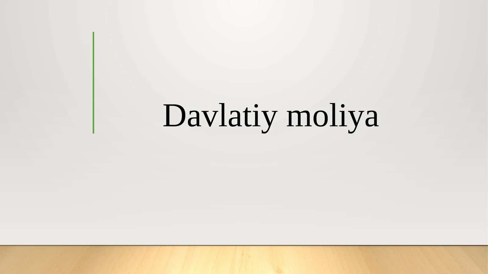Davlatiy moliya