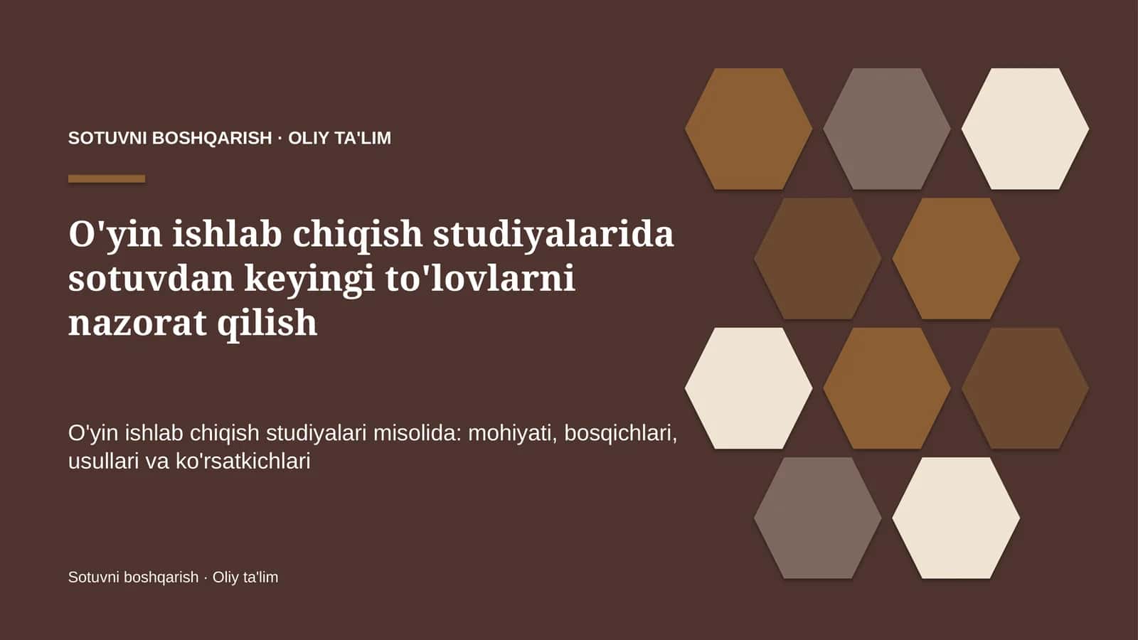 o'yin ishlab chiqish studiyalarida sotuvdan keyingi to'lovlarni nazorat qilish 6504