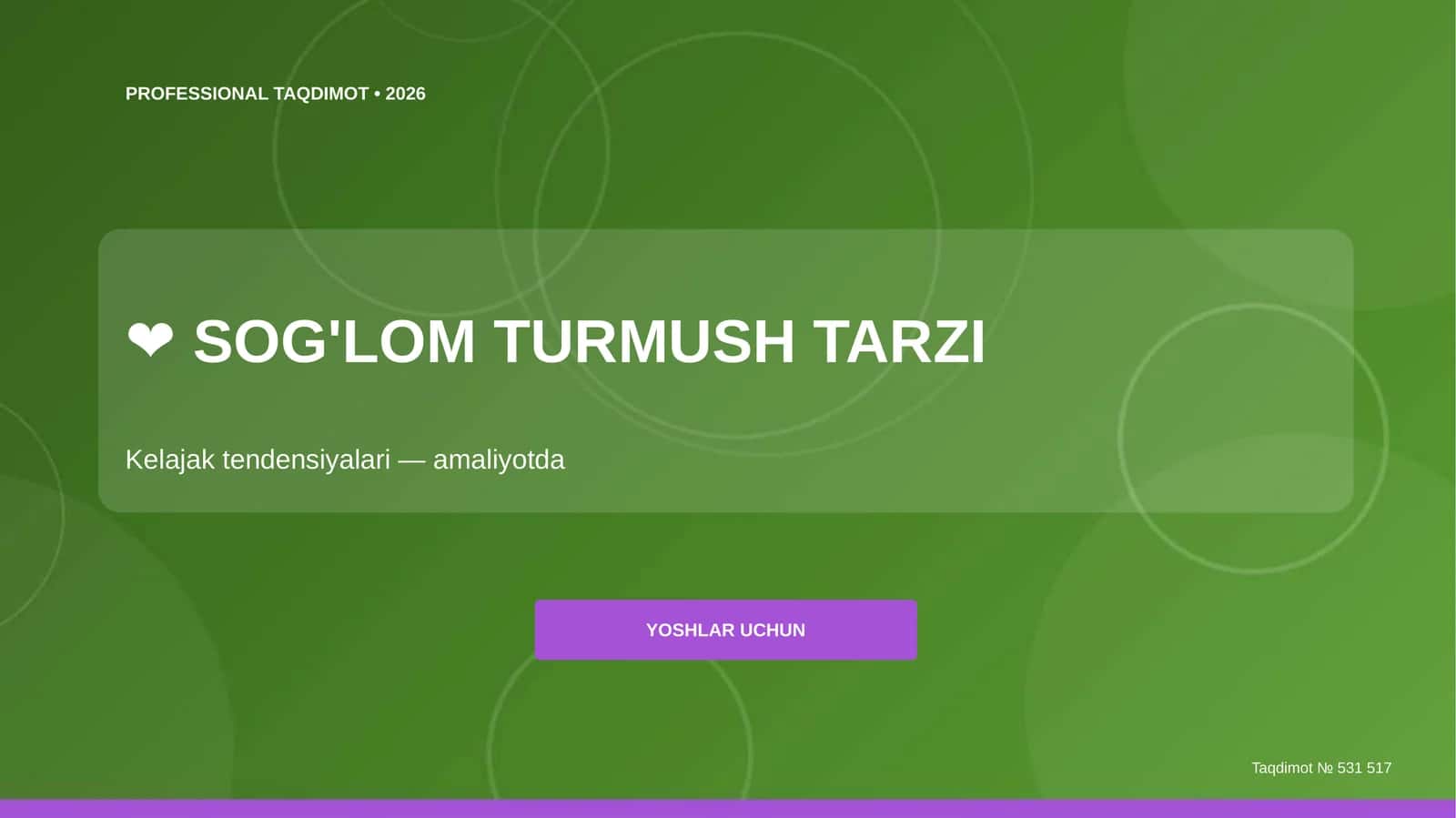 Professional Taqdimot • 2026
