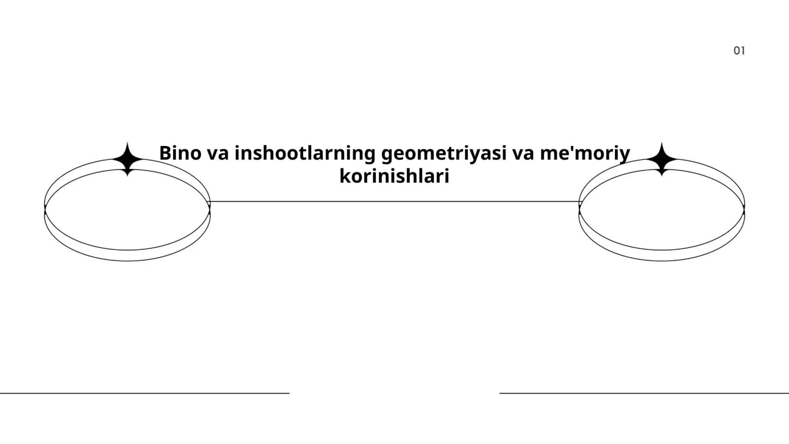 Bino va inshootlarning geometriyasi va me'moriy korinishlari