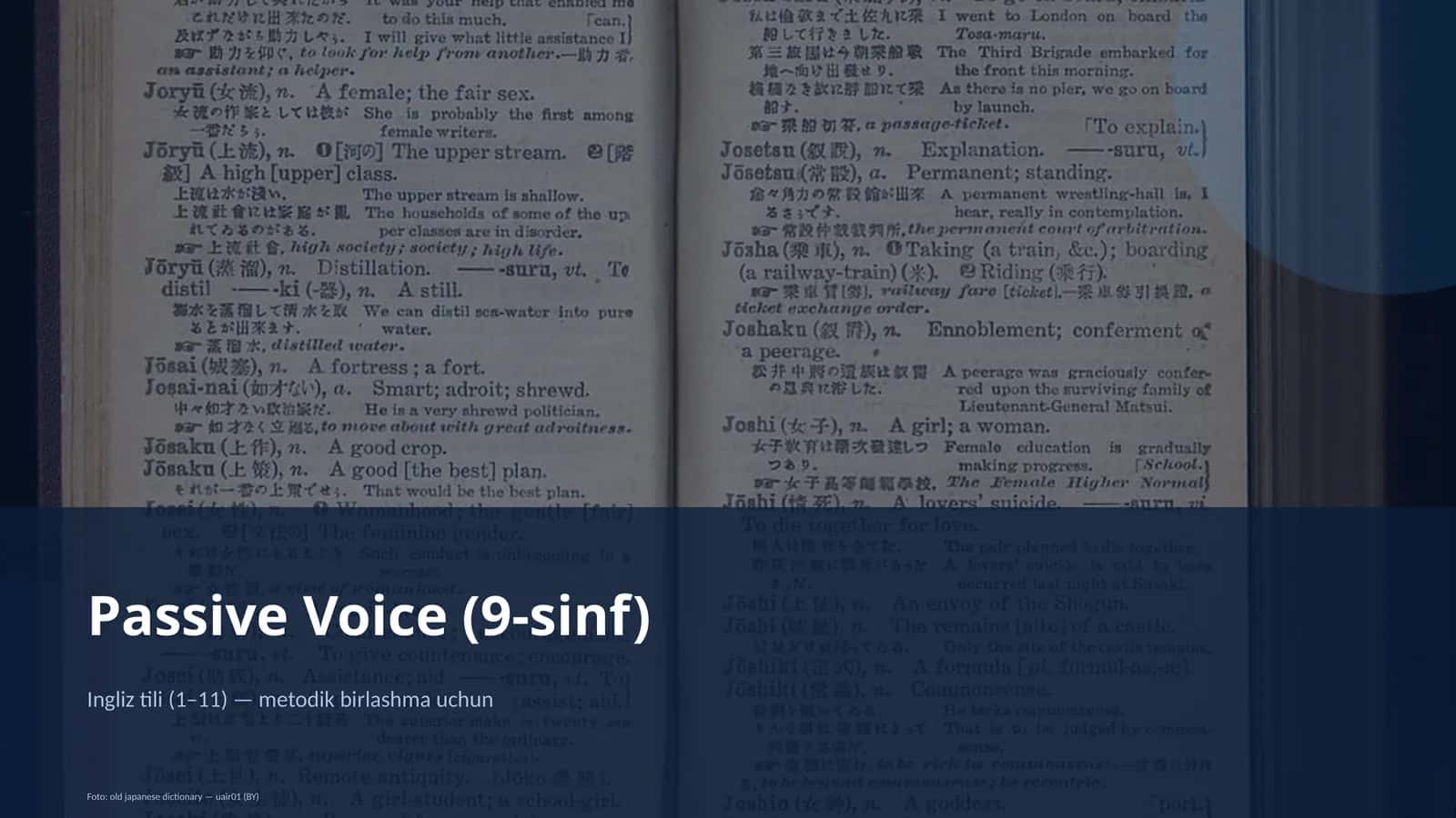 Passive Voice (9-sinf)