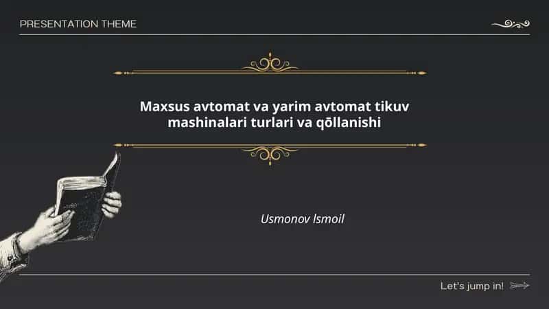 Maxsus tikuv mashinalari turlari