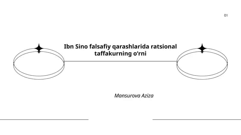 Ibn Sino falsafiy qarashlarida ratsional taffakurning oʻrni by Mansurova Aziza