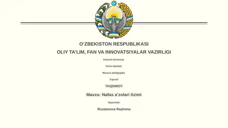 Nafas aʼzolari tizimi