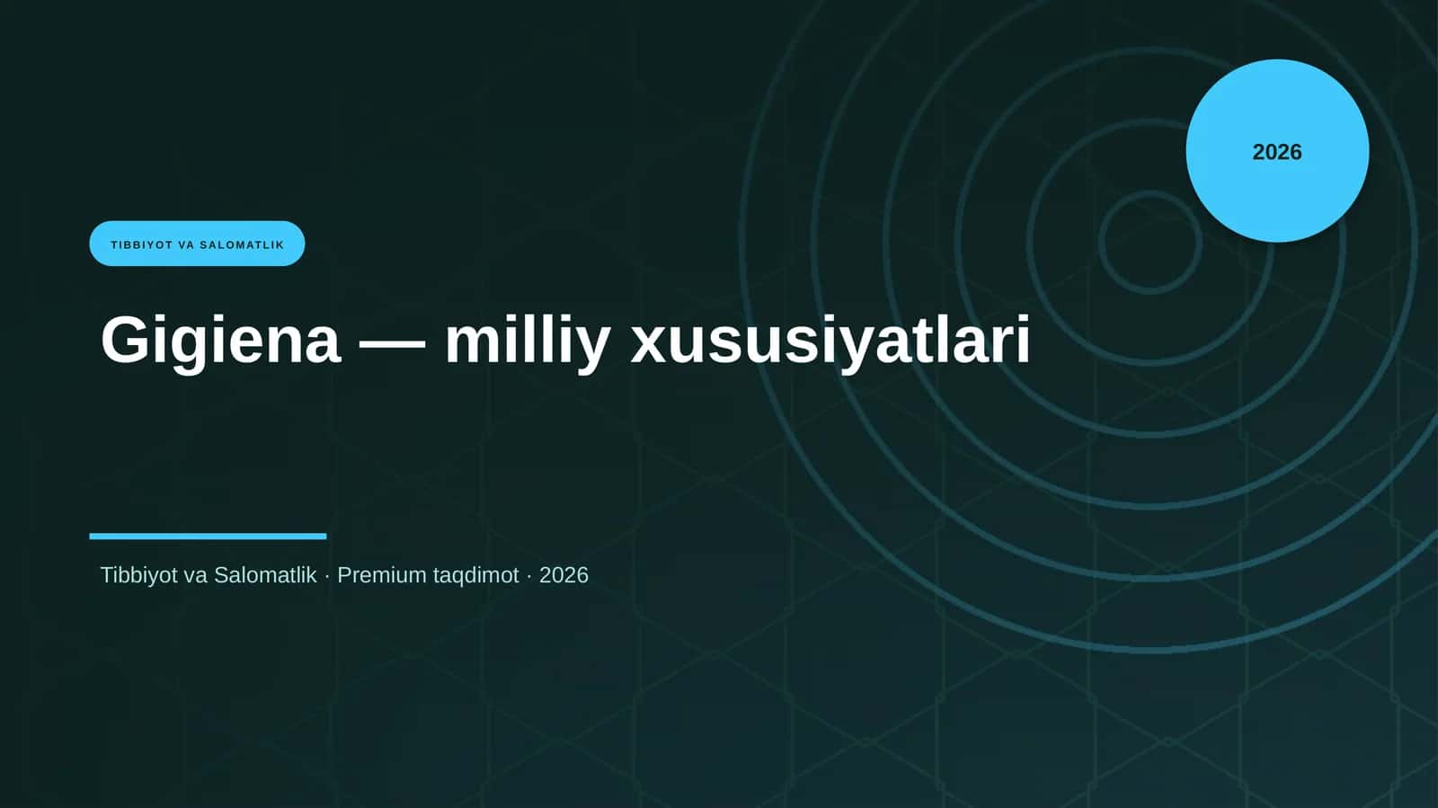 Gigiena — milliy xususiyatlari