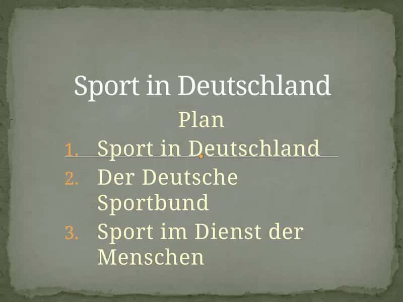 Sport in Deutschland