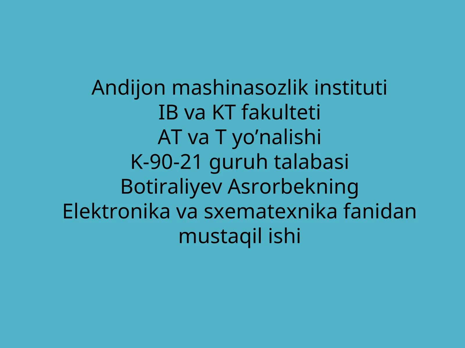 Maydonli tranzistor