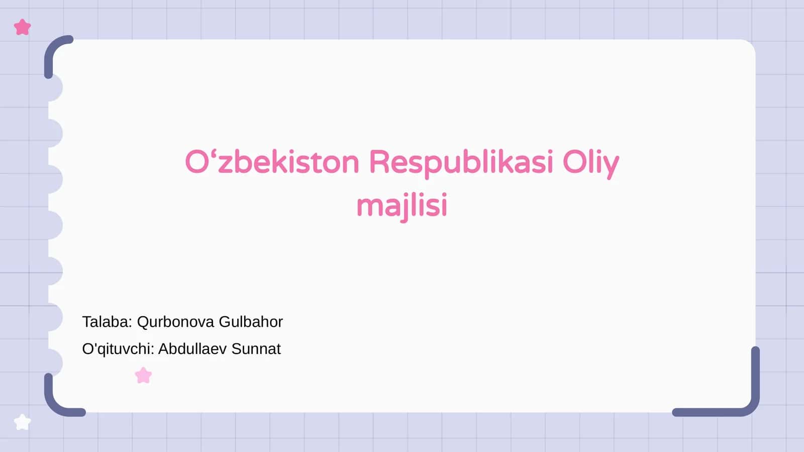 O‘zbekiston Respublikasi Oliy majlisi