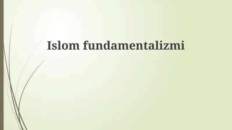 Islom fundamentalizmi