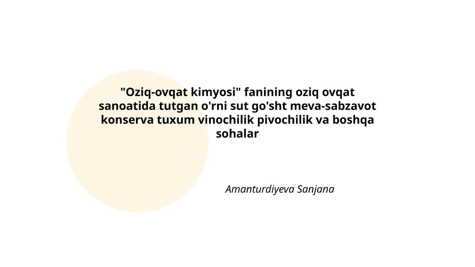Oziq-ovqat kimyosi