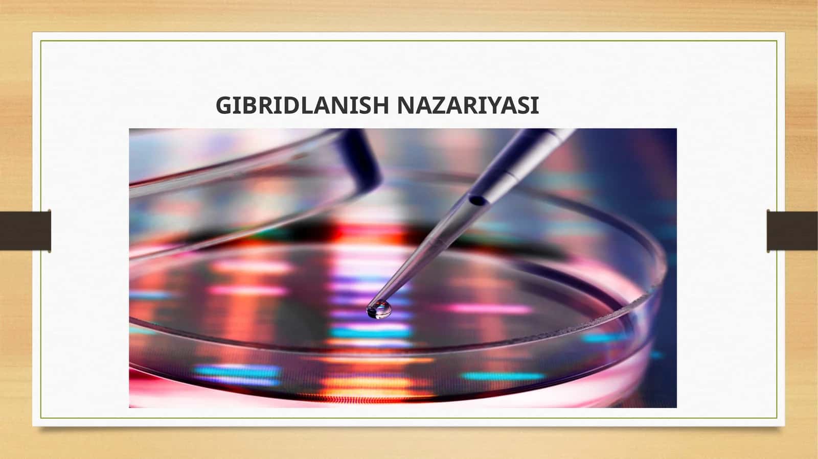GIBRIDLANISH NAZARIYASI