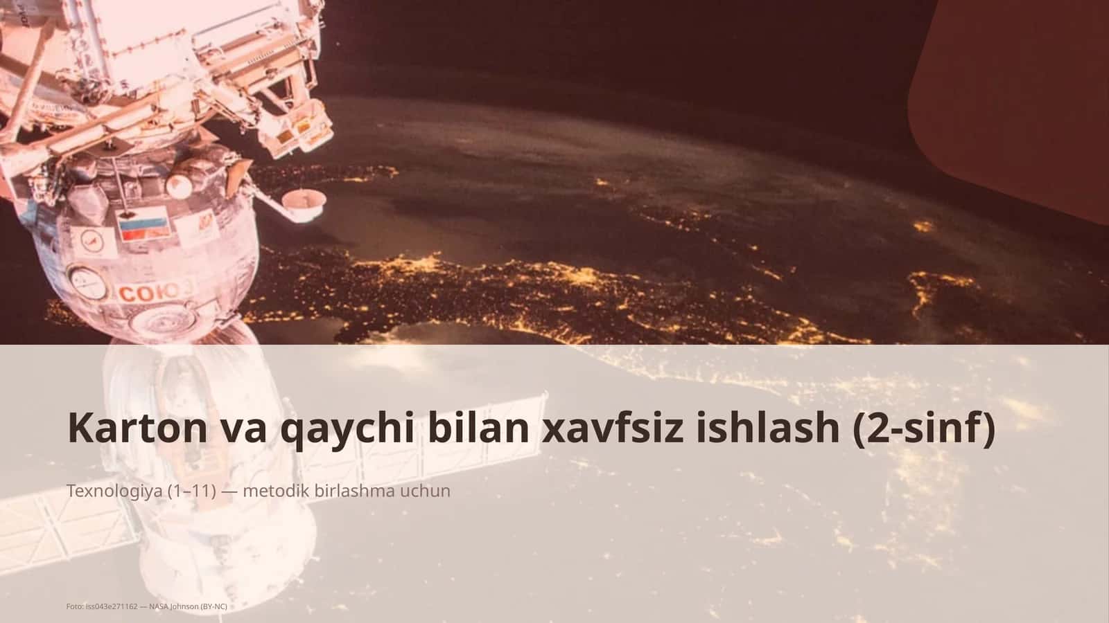 Karton va qaychi bilan xavfsiz ishlash (2-sinf)