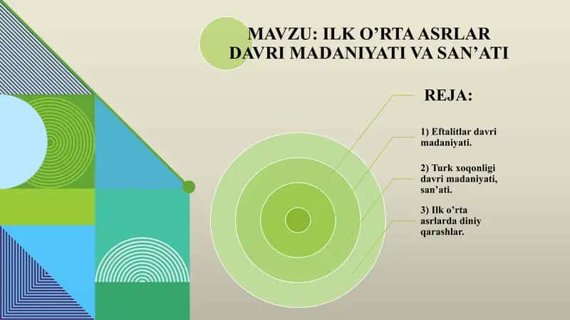 ILK O’RTA ASRLAR DAVRI MADANIYATI VA SAN’ATI