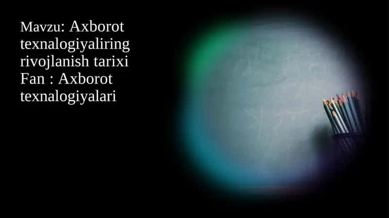 Axborottexnalogiyalari