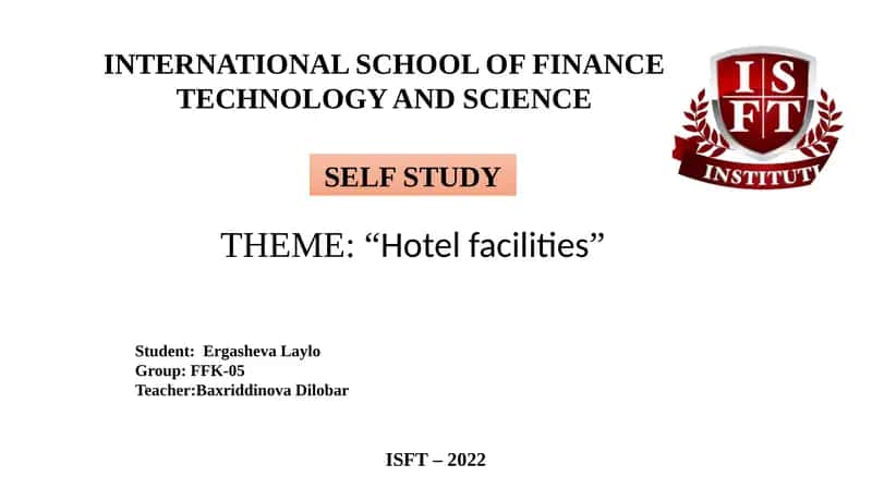 ISFT – 2022