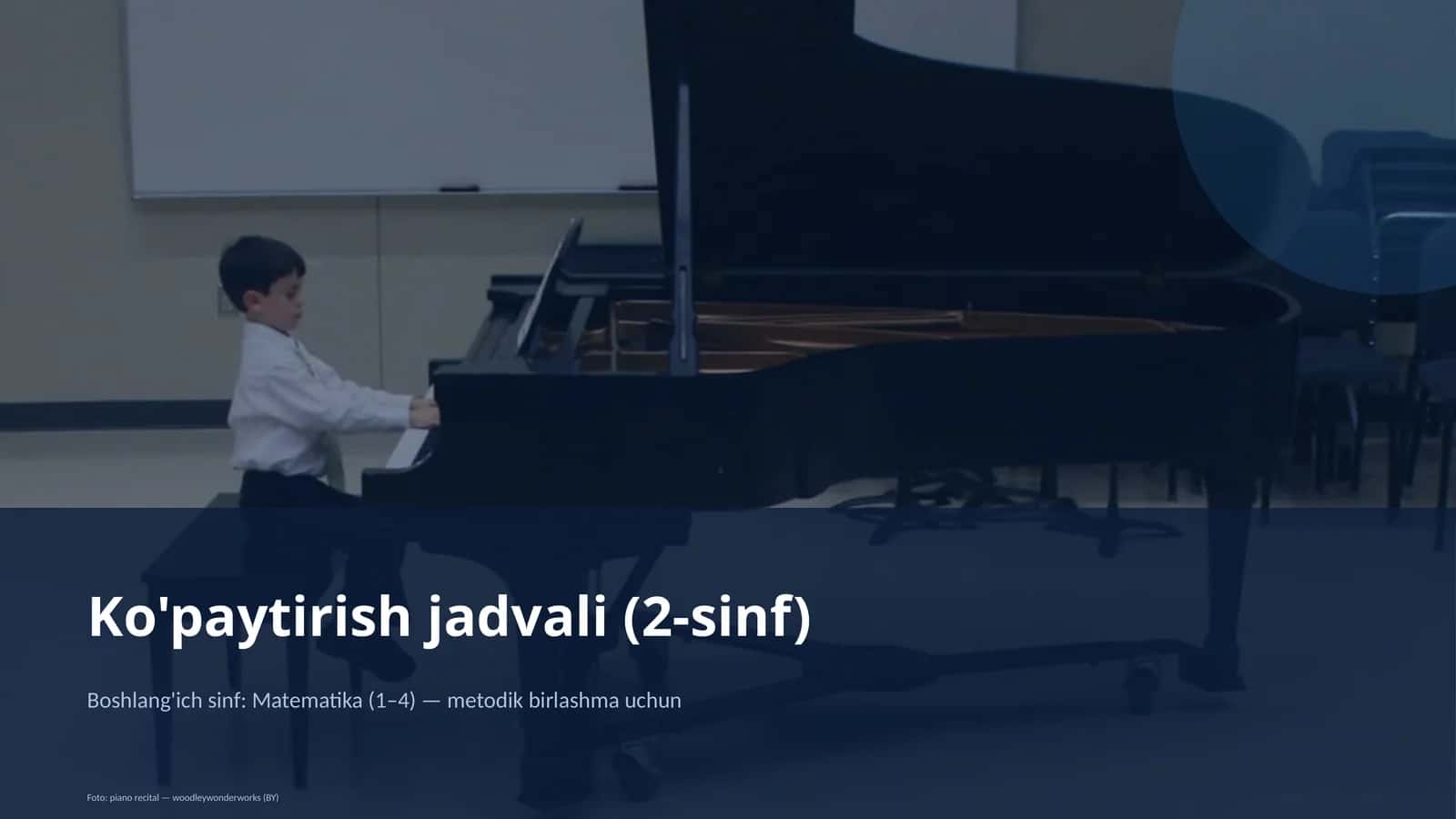 Ko'paytirish jadvali (2-sinf)