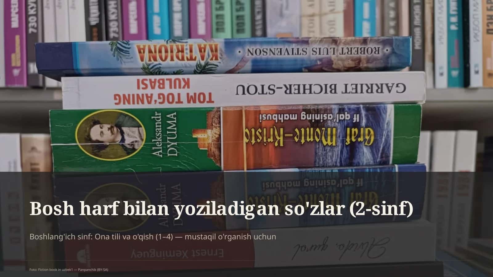 Bosh harf bilan yoziladigan so'zlar (2-sinf)