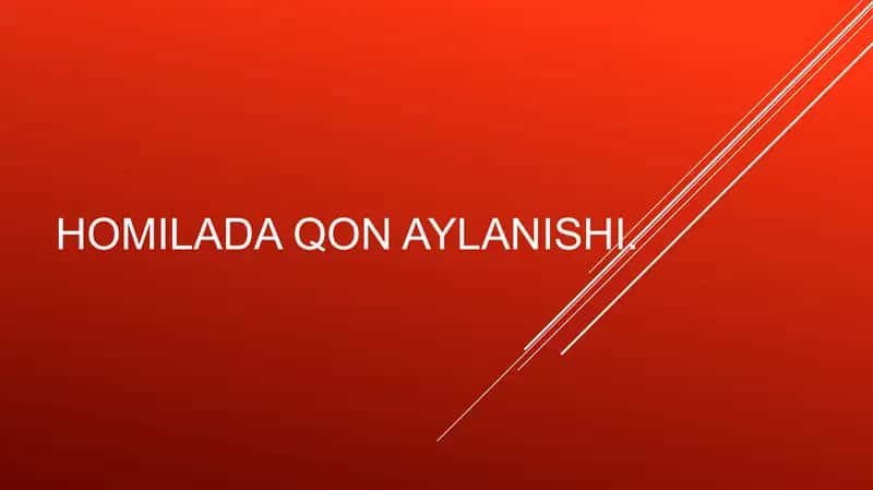 Homilada qon aylanishi