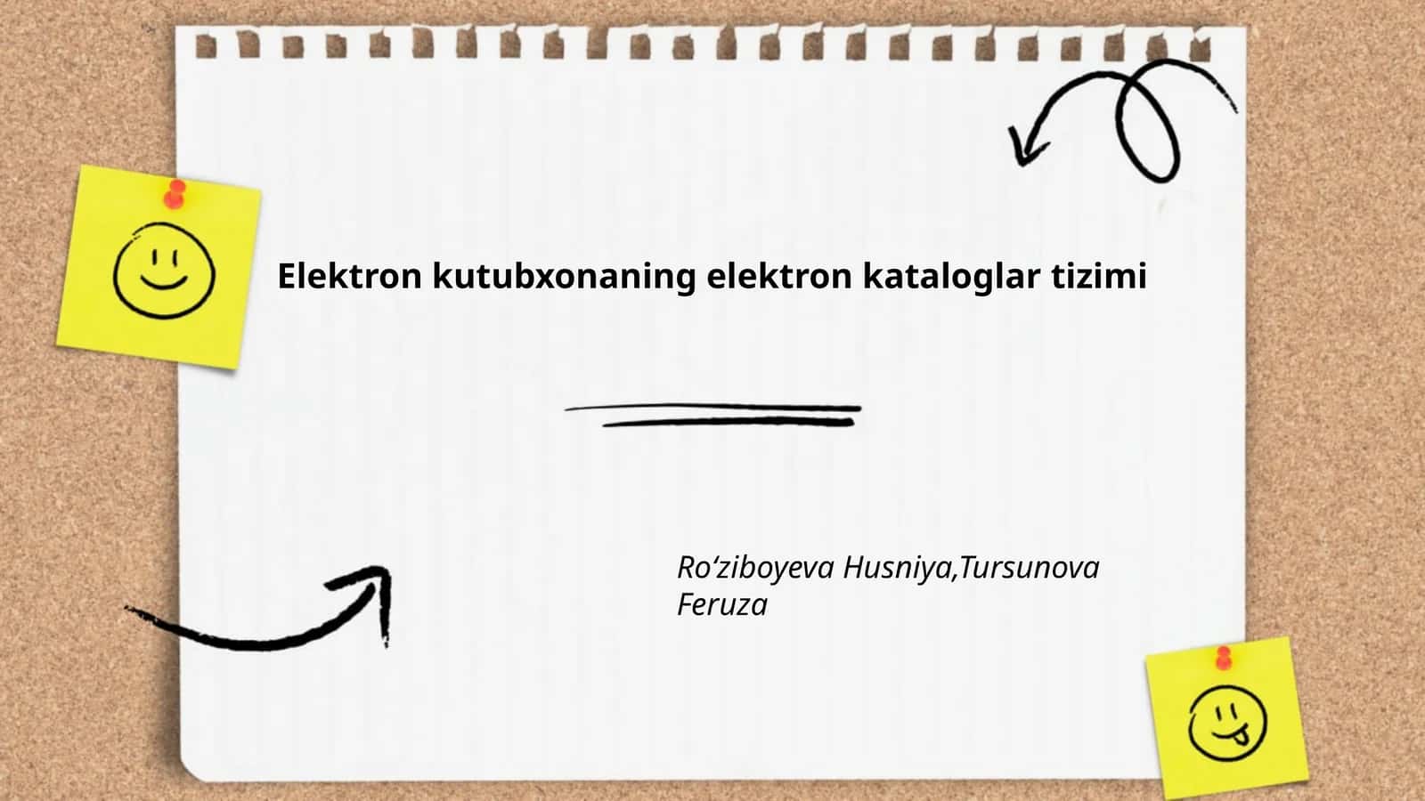 Elektron kutubxonaning elektron kataloglar tizimi