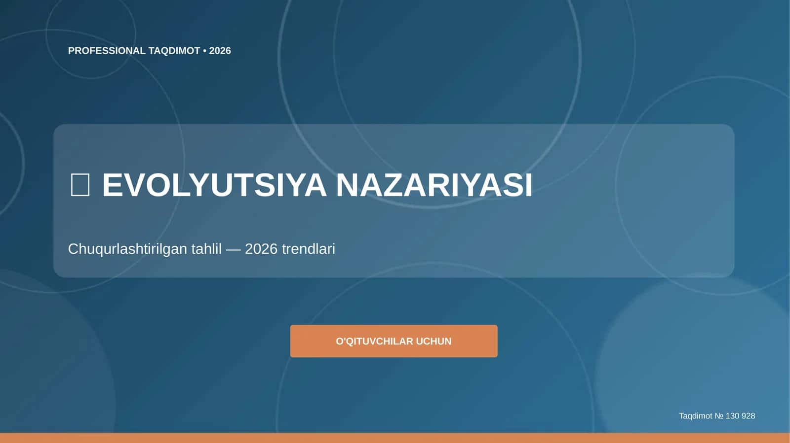EVOLYUTSIYA NAZARIYASI
