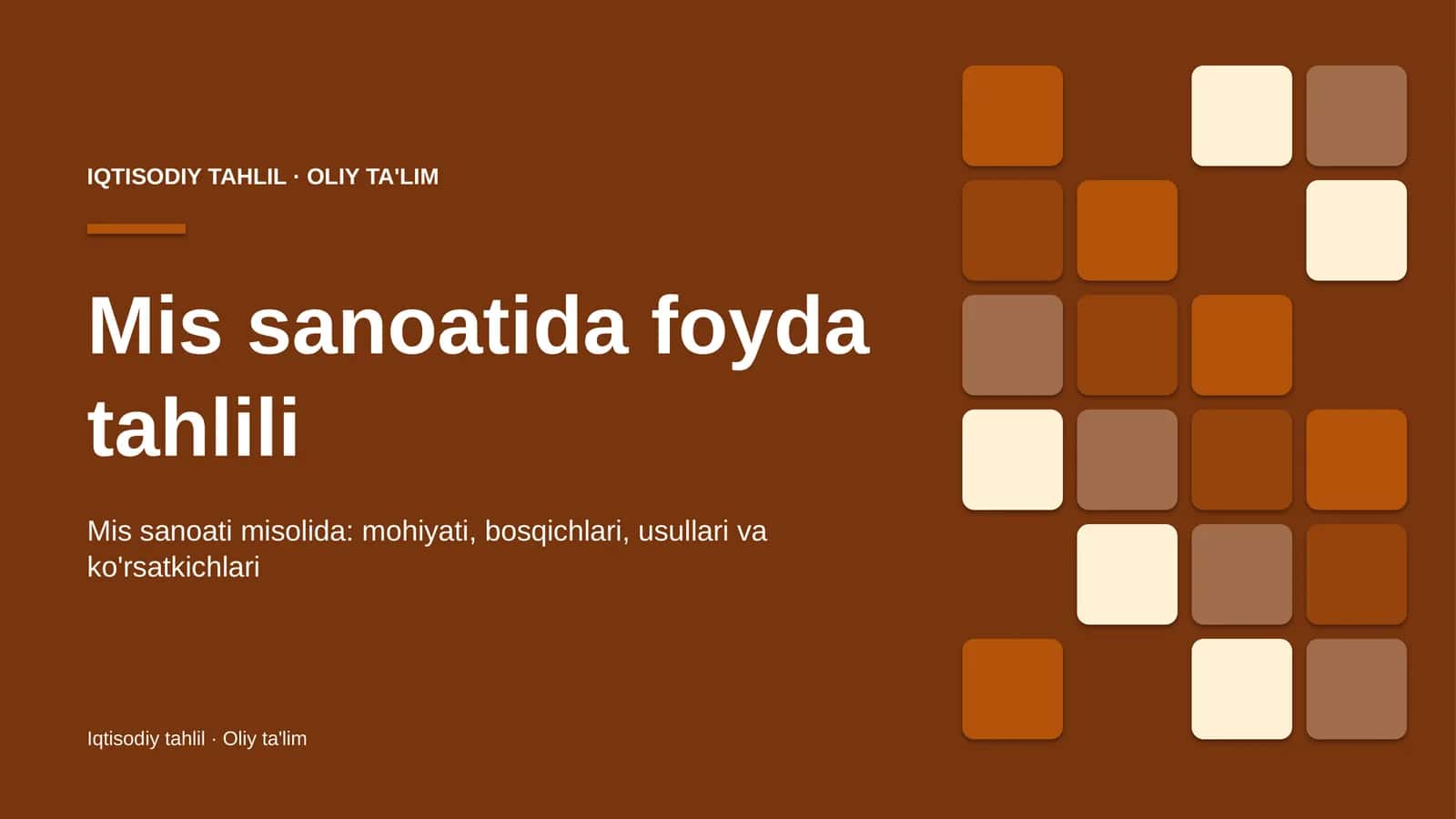 mis sanoatida foyda tahlili 8281